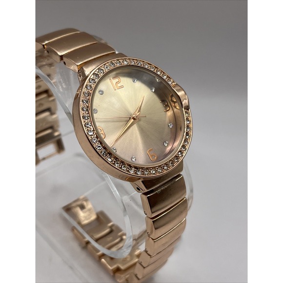 Time and Tru Women's Rose‎ Gold Quartz Watch 34mm Case- New Battery - Picture 2 of 9
